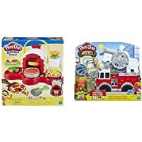 Los mejores  - Play-Doh-Cocina de Pizza- Multicolor- Talla Única Hasbro E4576EU4 - Color-Modelo Surtido + Wheels Camión de Bomberos…